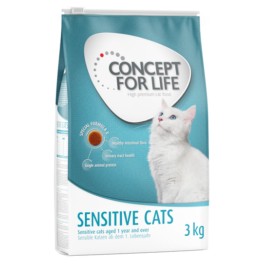 Concept for Life Sensitive Cats - förbättrad formel! - 10 kg + 2 kg på köpet!