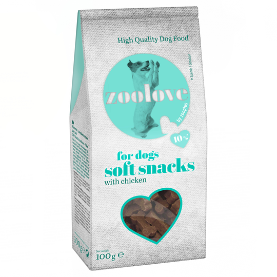 zoolove Soft Snacks för hundar - Kyckling 100 g