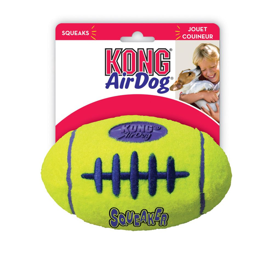 KONG Airdog Football med pipljud - Large: 19 cm x 10 cm
