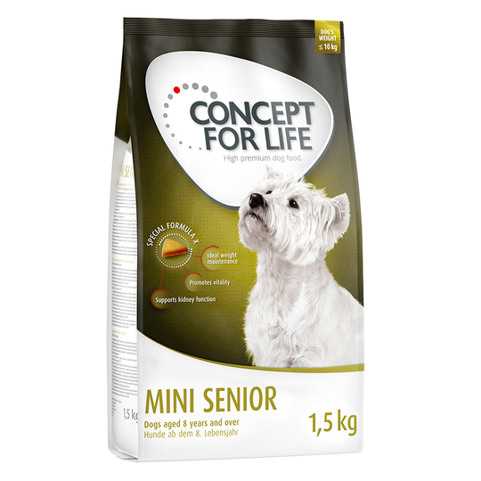 Concept for Life Mini Senior - Ekonomipack: 4 x 1,5 kg