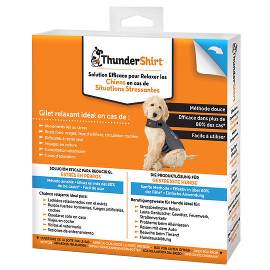ThunderShirt® lugnande väst, grå - Stl. XS