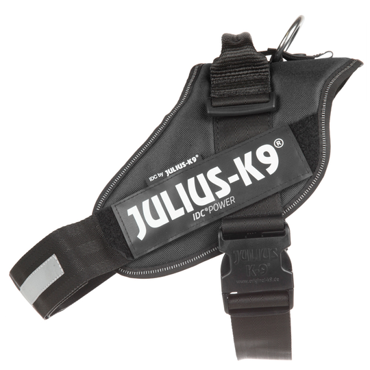 JULIUS-K9 IDC®-Powersele svart - Stl. 2: bröstomfång 71 - 96 cm