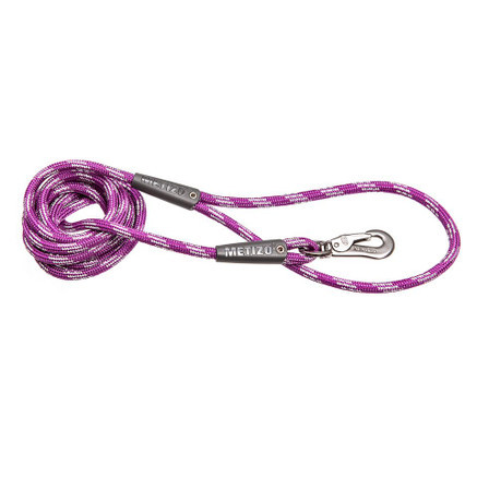 Koppel Runt m. Reflex, Pistolhake - Lila / 180 cm
