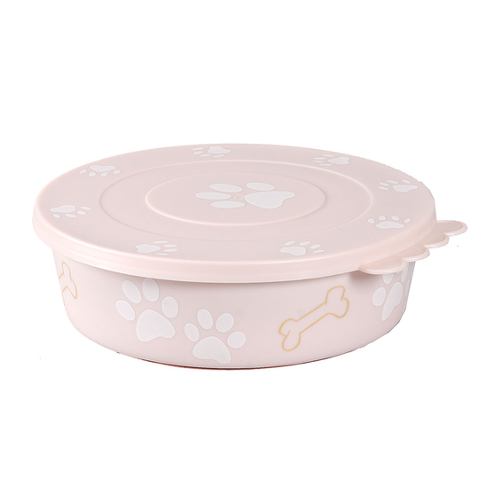 Globus Lock till matskål- Bella - Rosa (Ø: 17cm)