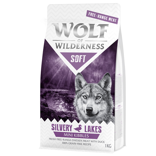 Wolf of Wilderness Mini Soft - Silvery Lakes - Free Range Chicken & Duck - 1 kg