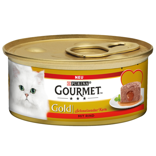 Gourmet Gold Melting Heart 12 x 85 g - Nötkött