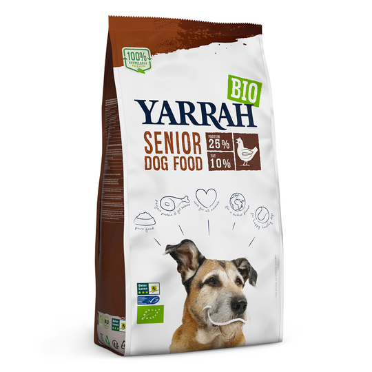 Yarrah Organic Senior med ekologisk kyckling - Ekonomipack: 2 x 10 kg