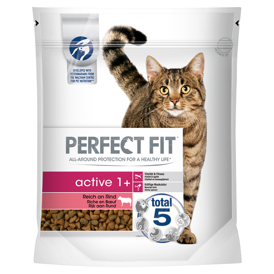 Ekonomipack: Perfect Fit 5 x 1,4 kg - Active 1+ Nötkött