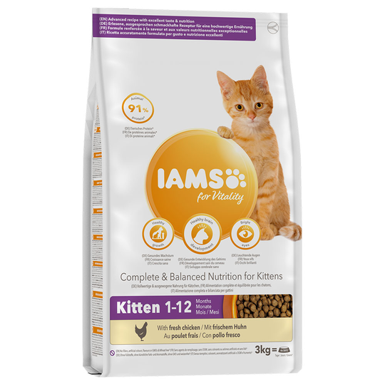 IAMS for Vitality Kitten Fresh Chicken 3 kg