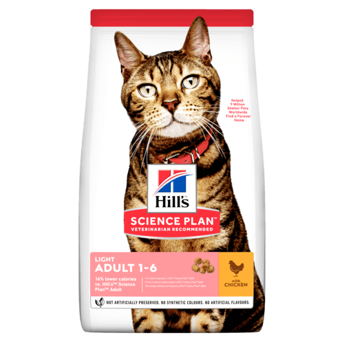 Adult Light torrfoder med kyckling för katt - 1,5 kg