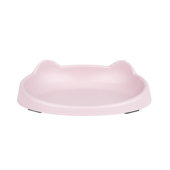 Little&Bigger Melamine Matskål med Öron (Ljusrosa)