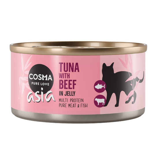 Cosma Asia in Jelly / Original in Jelly 6 x 170 g till sparpris! - Asia Tonfisk & nötkött