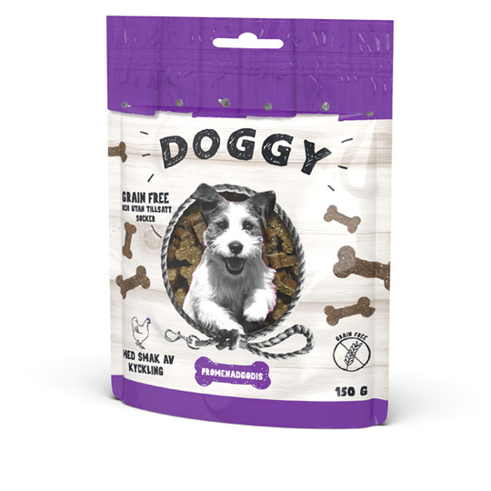 Promenadgodis med kyckling för hund - 150 g