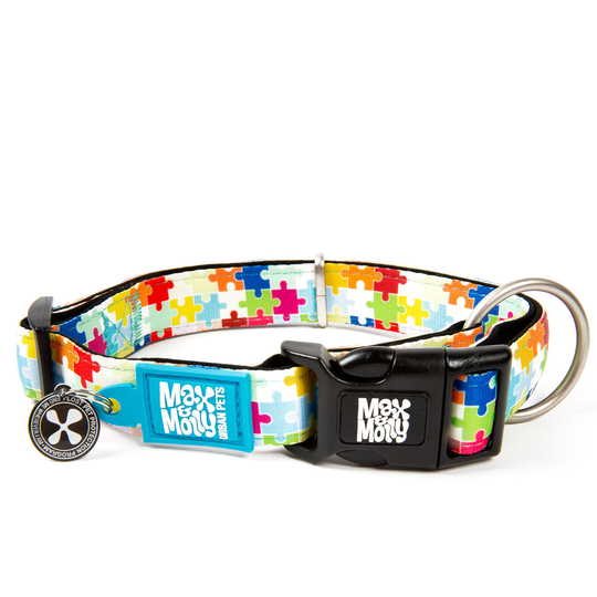 Max & Molly Smart ID Hundhalsband - Puzzle (M)