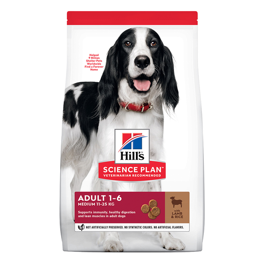 Hill's Science Plan Adult 1-6 Medium Lamb & Rice Ekonomipack: 2 x 14 kg