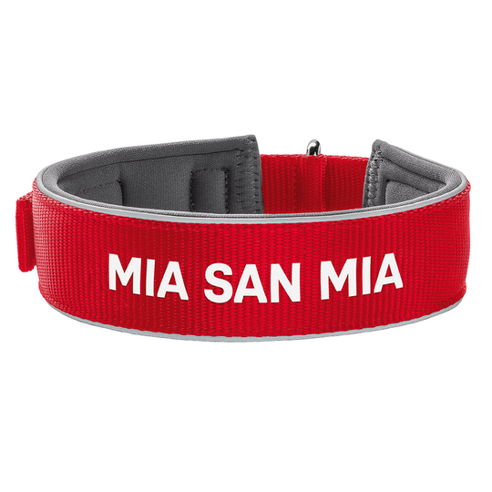 HUNTER Neopren Reflect FC Bayern München halsband - Stl. 55: 44 - 51 cm halsomfång, B 45 mm