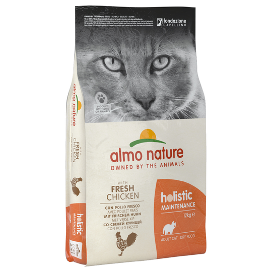 Ekonomipack: 2 x 2 kg / 4 x 2 kg / 2 x 12 kg Almo Nature Holistic - Chicken & Rice (2 x 12)