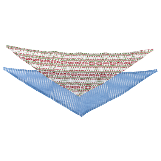 Bandana Set - Stl. M: L 78 x B 24 cm, halsomfång ca 43-56 cm