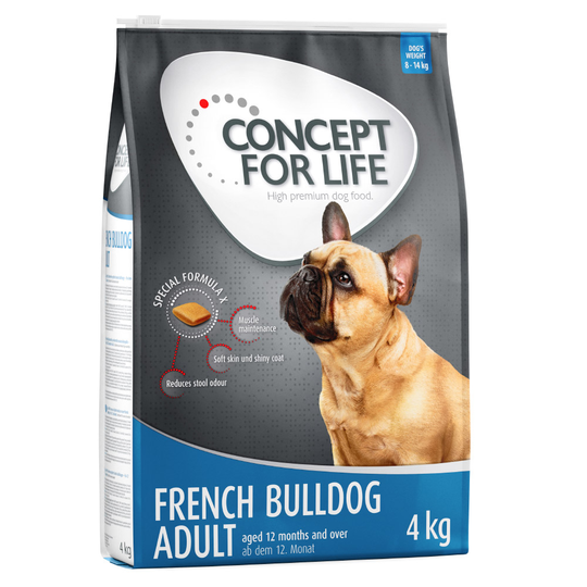 Ekonomipack: 2-4 påsar Concept for Life - French Bulldogg Adult (2 x 4 kg)