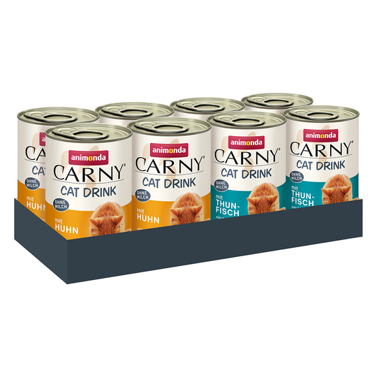Animonda Carny Cat Drink 8 x 140 ml - Blandpack 2 sorter