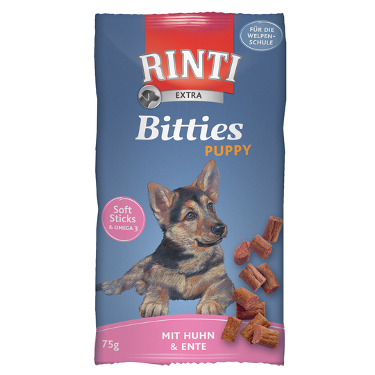 RINTI Extra Bitties Puppy - 75 g Kyckling & anka