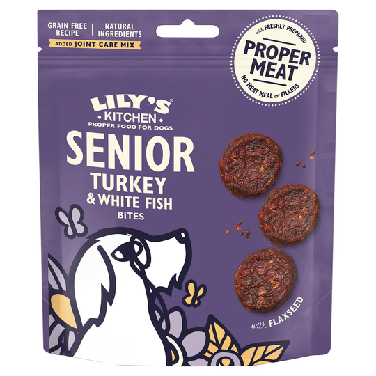Lily's Kitchen Senior Turkey & White Fish Bitar - 70g