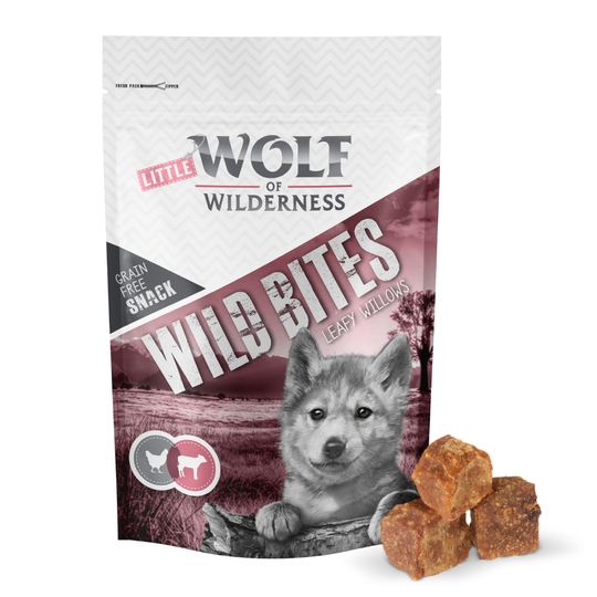 Wolf of Wilderness Snack - Wild Bites Junior 180 g - Leafy Willows - Veal