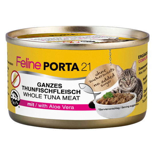 Feline Porta 21 6 x 90 g - Tonfisk med aloe - spannmålsfritt