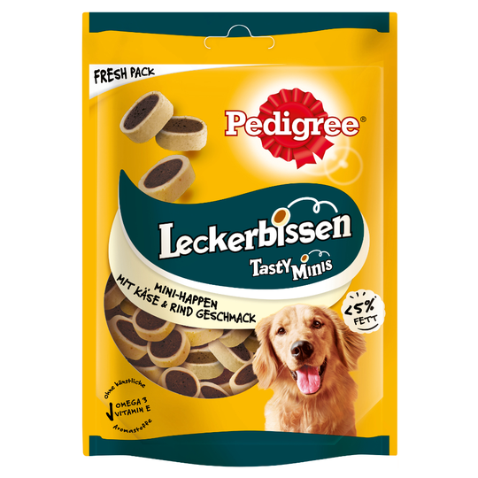 Pedigree Tasty Bites - Minibitar Ost & nötkött 6 x 140 g