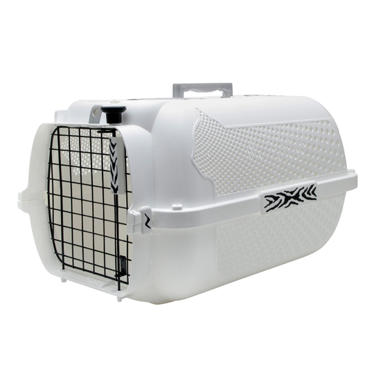 Catit White Tiger Voyageur transportbur - vit - Storlek XS: L 48 x B 32 x H 28 cm