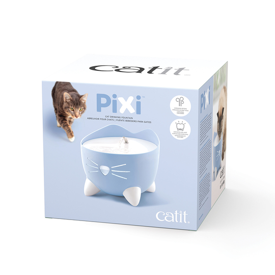 Catit PIXI vattenfontän, blå - Dricksbrunn 2,5 l
