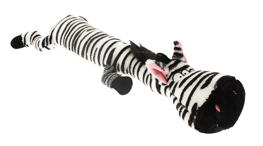 Långt djur i plysch - Zebra