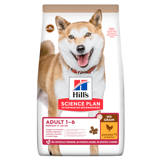 Hill's Science Plan Adult 1-6 No Grain Medium Chicken Ekonomipack: 2 x 14 kg