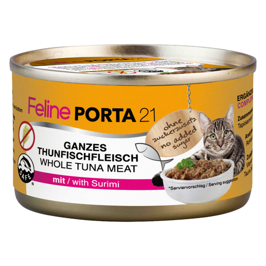 Ekonomipack: Feline Porta 21 24 x 90 g - Tonfisk med surimi - spannmålsfritt