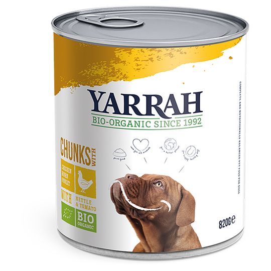 Yarrah Organic Chunks Kyckling - 6 x 820 g