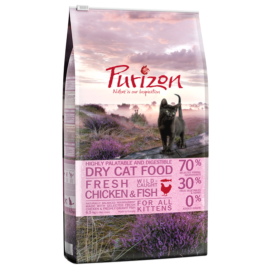 Ekonomipack: Purizon torrfoder 2 x 6,5 kg - Kitten Chicken & Fish