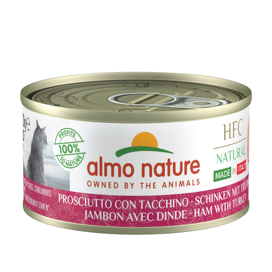 Almo Nature HFC Natural Made in Italy 6 x 70 g - Skinka & kalkon