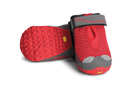 Ruffwear Grip Trex Hundskor 2-pack Röd (XXXXS ( width 38mm))