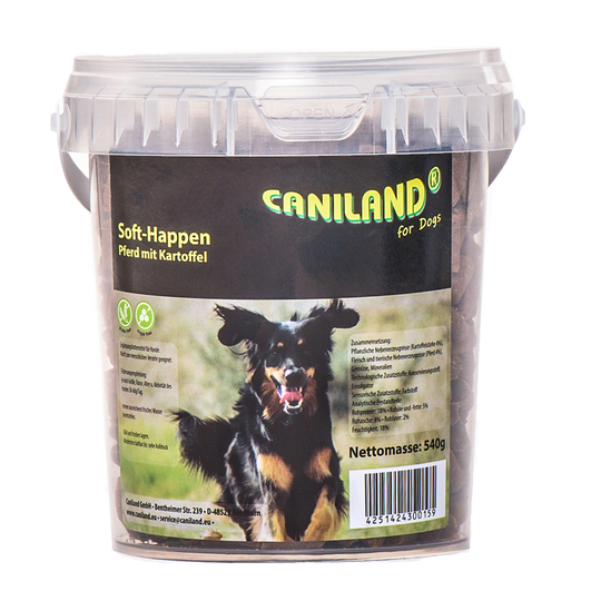 Caniland Soft Bitar av häst, spannmålsfria - 540 g