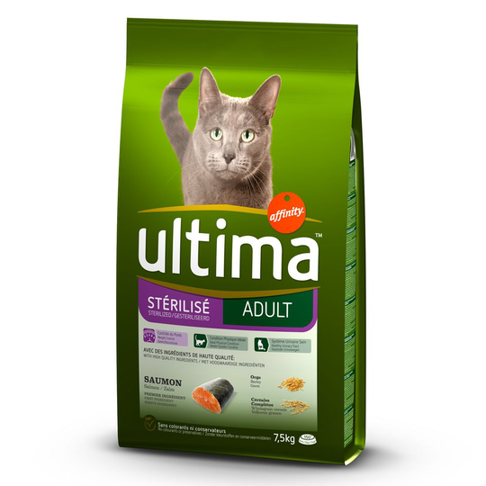 Ultima Cat Sterilized Salmon & Barley Ekonomipack: 2 x 10 kg