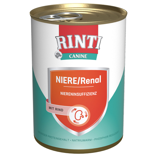 RINTI Canine Renal Kidney Diet Beef 400 g - 12 x 400 g