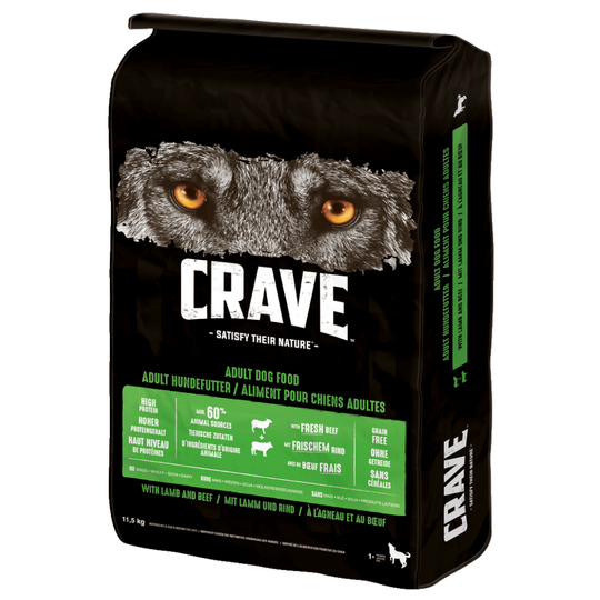 15 % rabatt! Crave Adult torrfoder för hund - Lamb & Beef (11,5 kg)