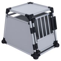 Trixie Aluminium transportbur - Storlek M: B 55 x T 78 x H 62 cm
