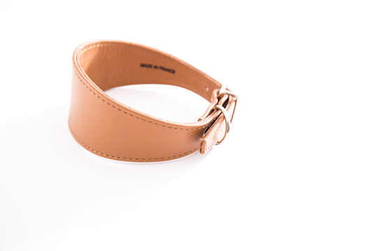 Martin Sellier - Halsband till Vinthund - Brunt (37 cm)