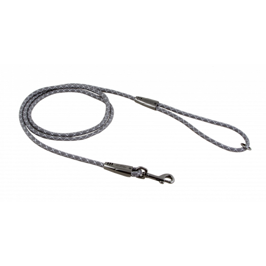 Hurtta Casual Repkoppel - Aska/Svart - 3 storlekar (180cm x 11mm)