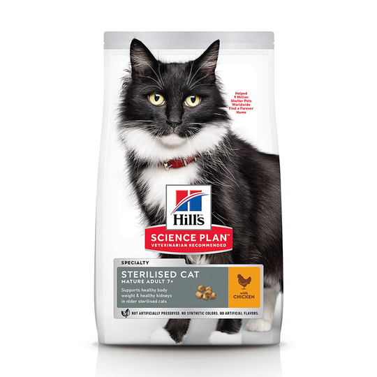 Hill's Science Plan Mature Adult Sterilised Chicken 10 kg