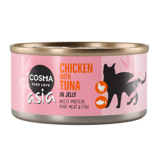 Cosma Asia in Jelly / Original in Jelly 6 x 170 g till sparpris! - Asia Kyckling & tonfisk