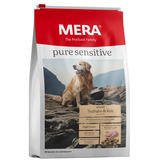 MERA pure sensitive Senior Kalkon & ris - Ekonomipack: 2 x 12,5 kg