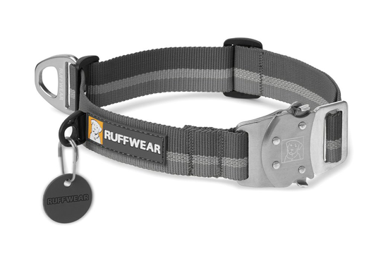 Ruffwear - Reflekterande Hundhalsband Top Rope- Granite Grey (S)