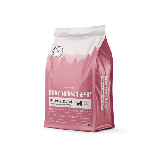 Dog Grain Free Puppy Small/Medium Turkey & Chicken - 2 kg